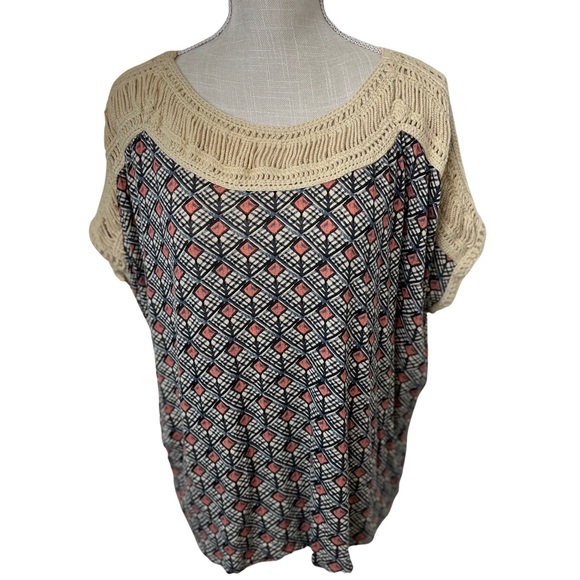 Free People Boho Geometric Top - Picture 7 of 8